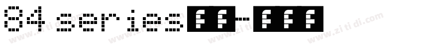 84 series字体字体转换